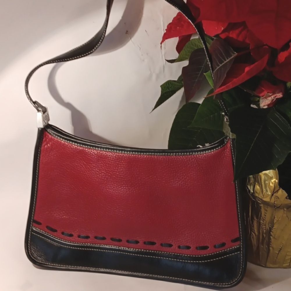Brighton Red and Black Bag. Vintage.  Classic. RED